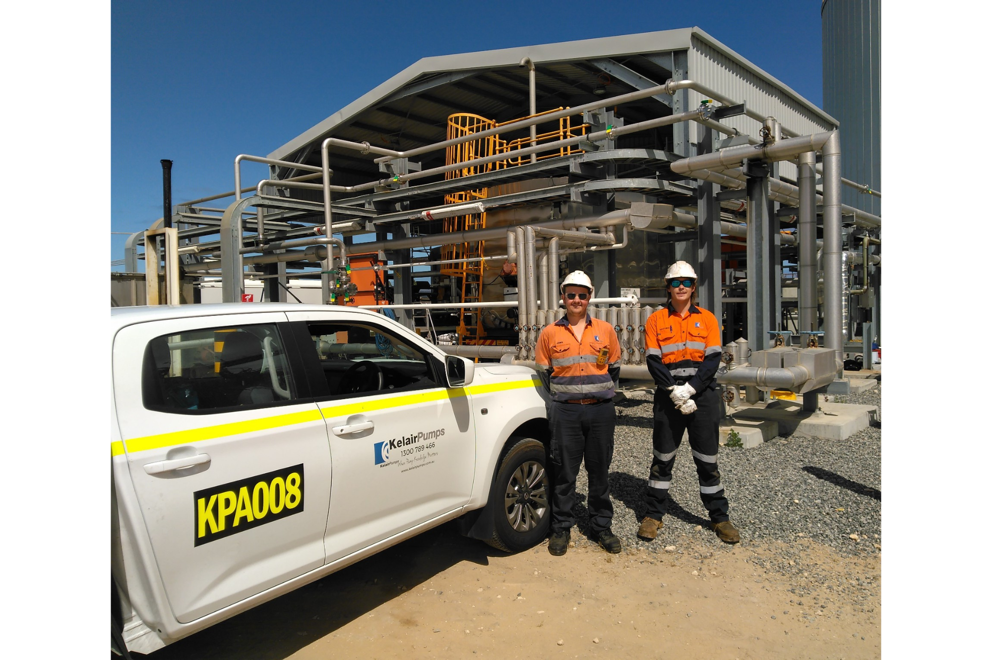 Service team on site