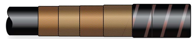 Albin industrial high-quality rubber hoses top view