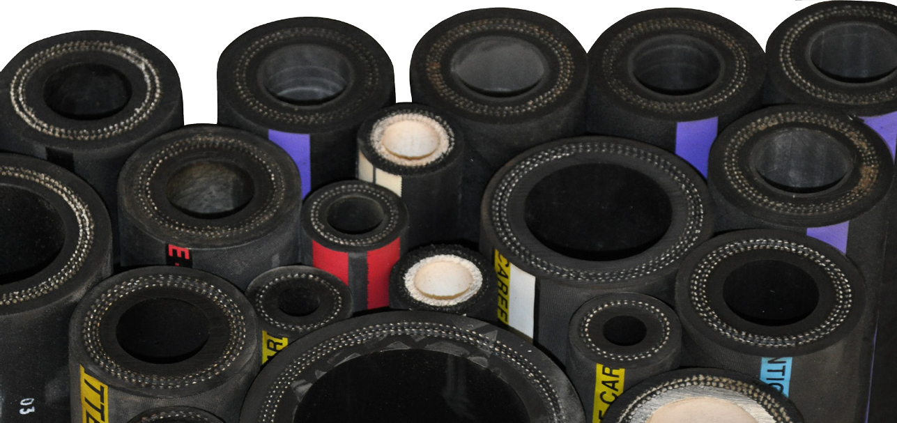 Albin industrial high-quality rubber hoses top view