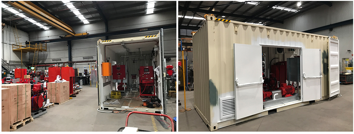 Kealir Containerised Fire Pumps Engineered Onsite
