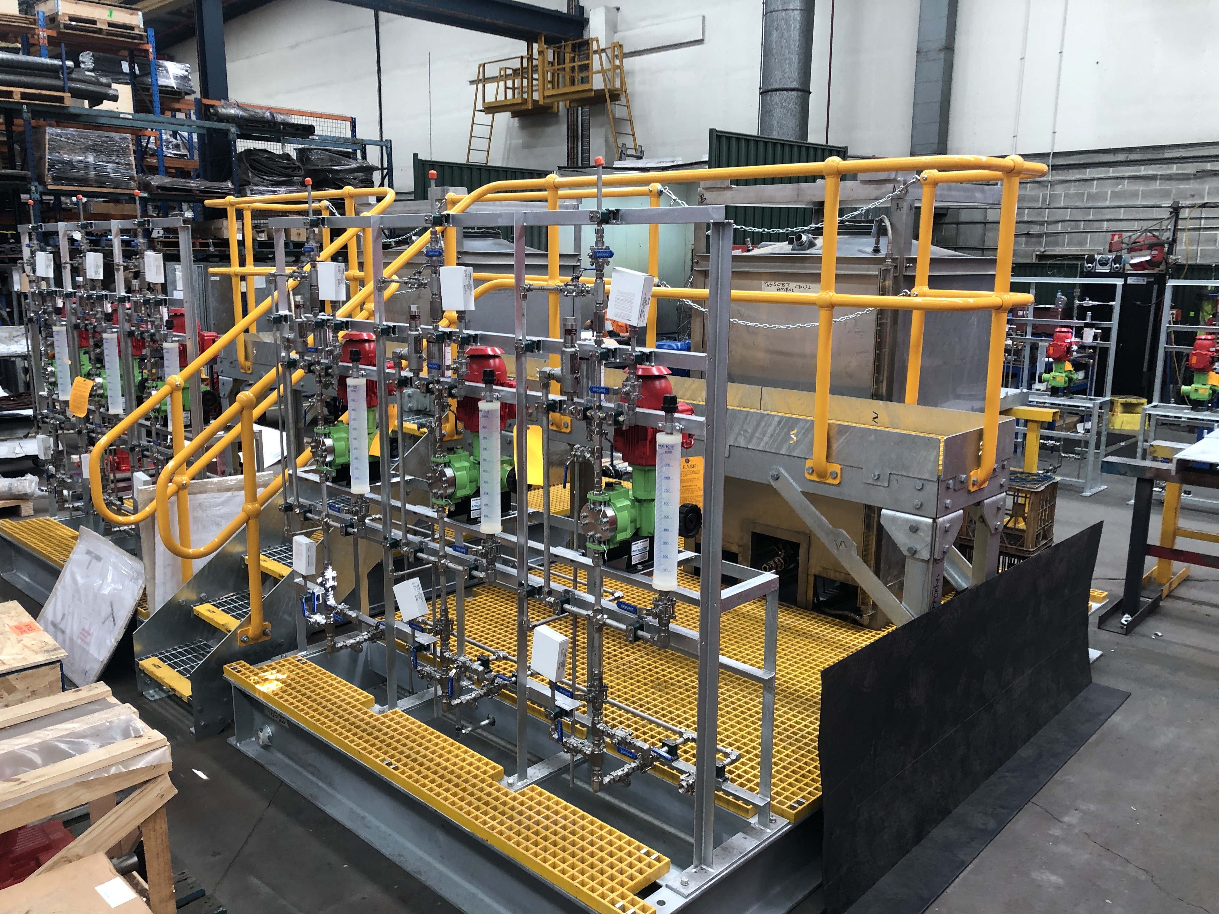 The upgraded dosing system