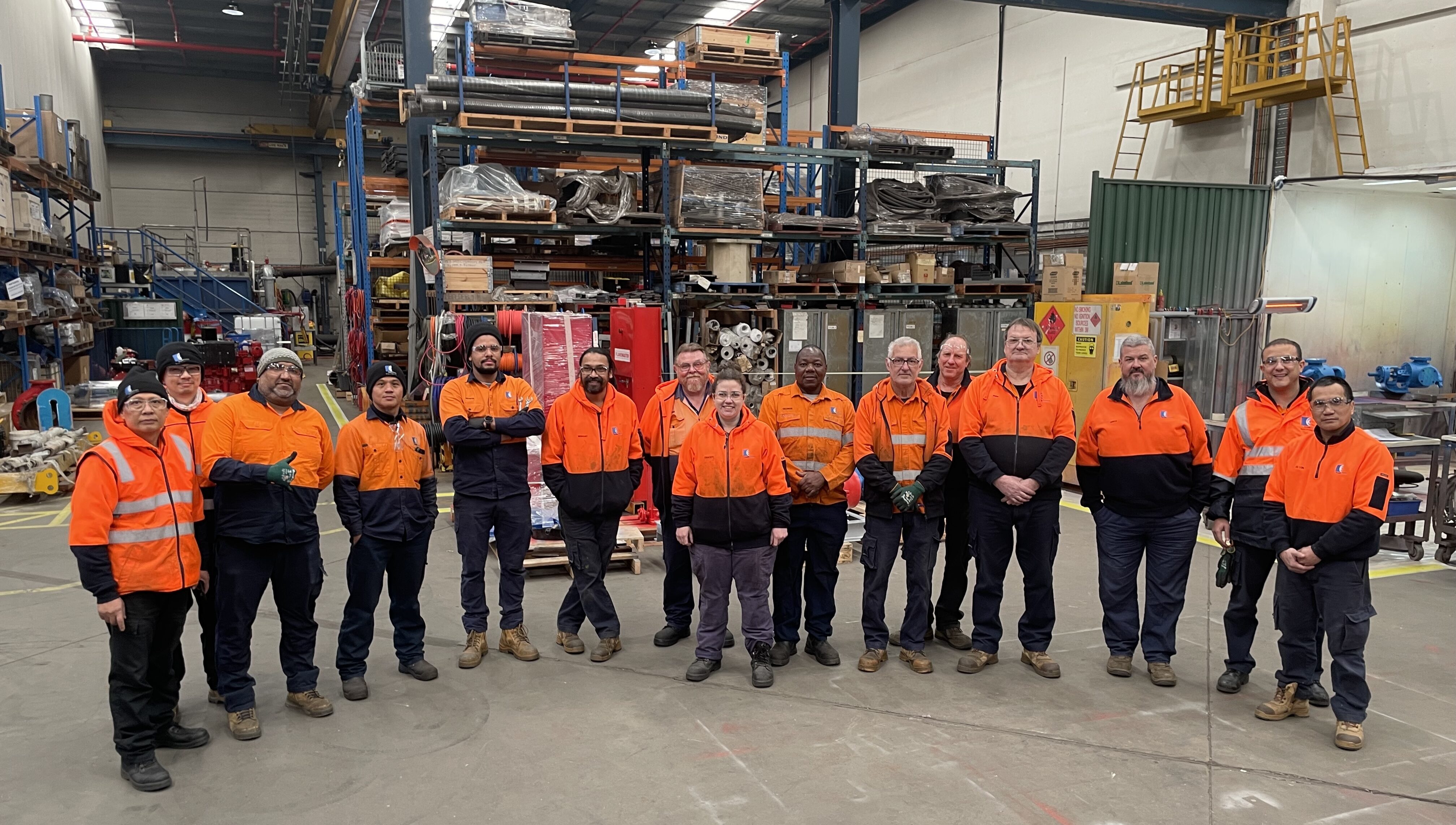Kelair Pumps NSW production team