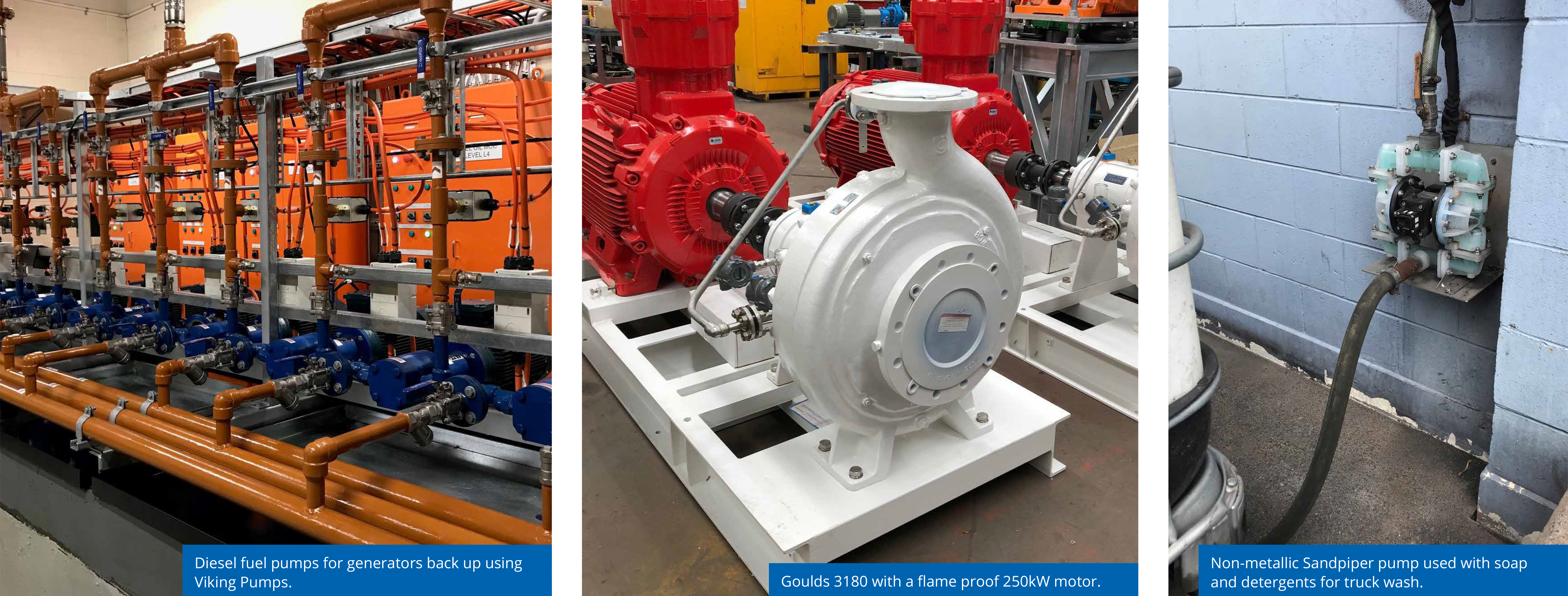 Diesel fuel, soups and detergent pumps from Kelair