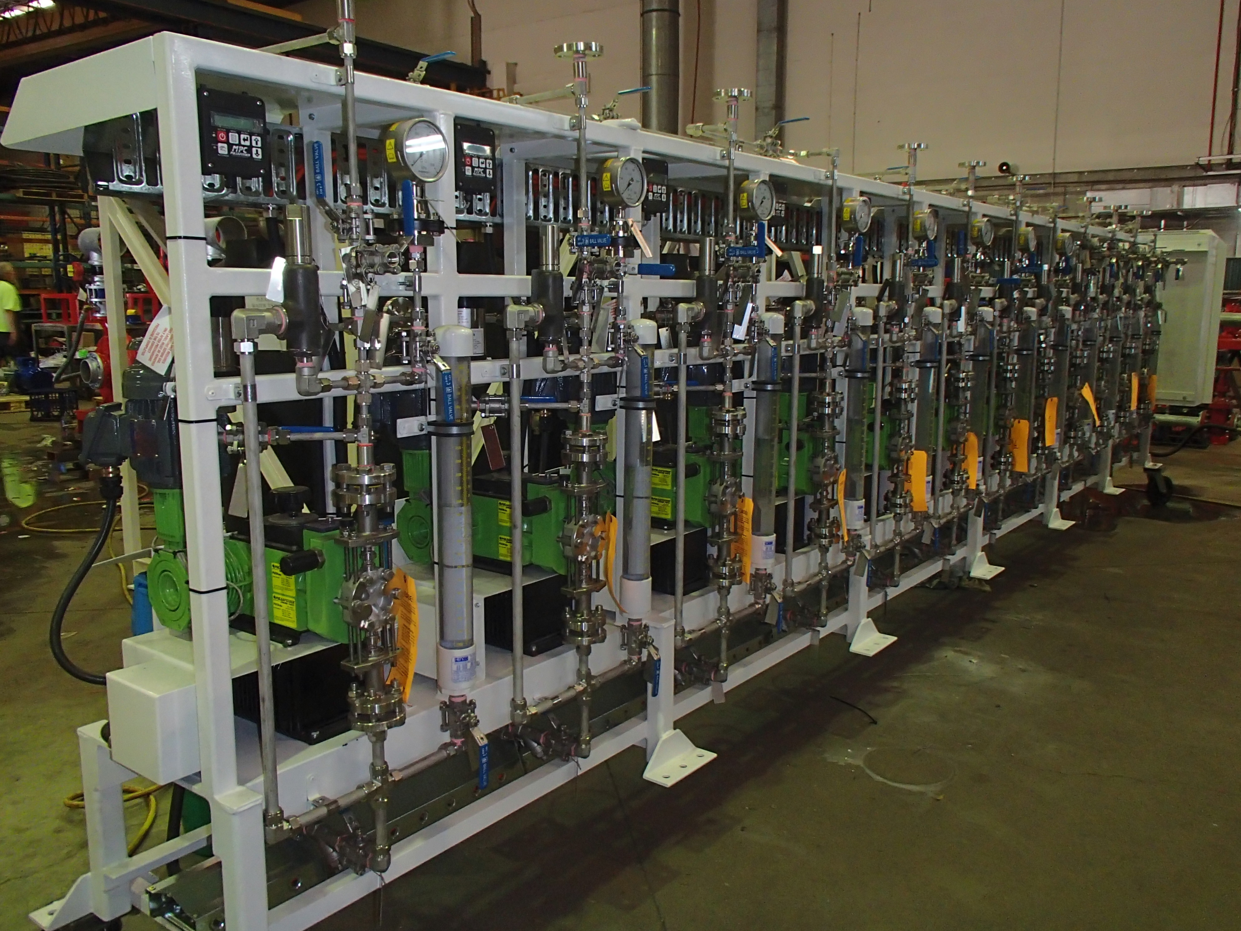 A chemical dosing package on a mine site power station