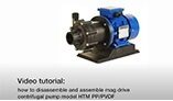 WEB Video How to assemble and disassemble mag drive centrifugal pump HTM PPPVDF